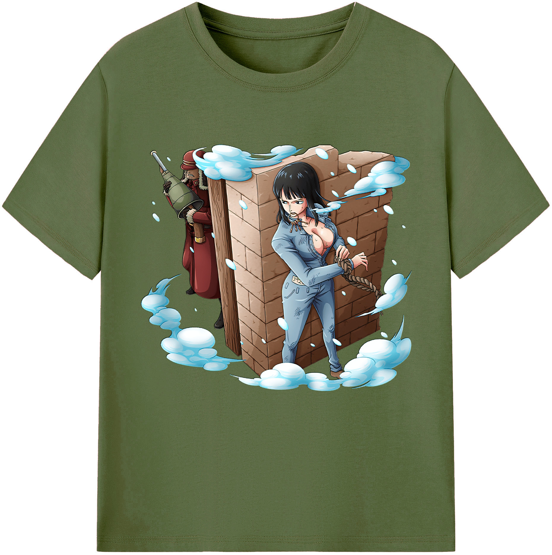 ワンピース ニコ・ロビン ONE PIECE Nico Robin 綿100％半袖Tシャツ（フロントプリント）